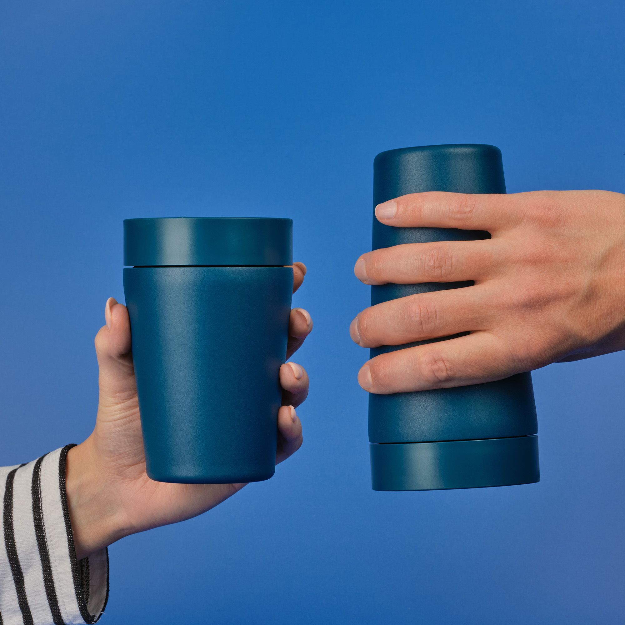 Circular&Co Website_ Stainless Steel_Reusable Cup_ Midnight Blue _4 Circular&Co Reusable Travel Mug Coffee Cup Stainless Steel Midnight Blue