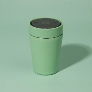 Circular&Co Website_ Stainless Steel_Reusable Cup_ Seaglass Green_8oz Circular&Co Reusable Travel Mug Coffee Cup Stainless Steel Seaglass Green 8oz